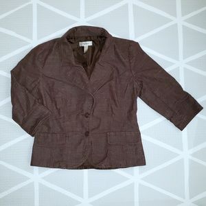 🛍Dress Barn Brown Blazer